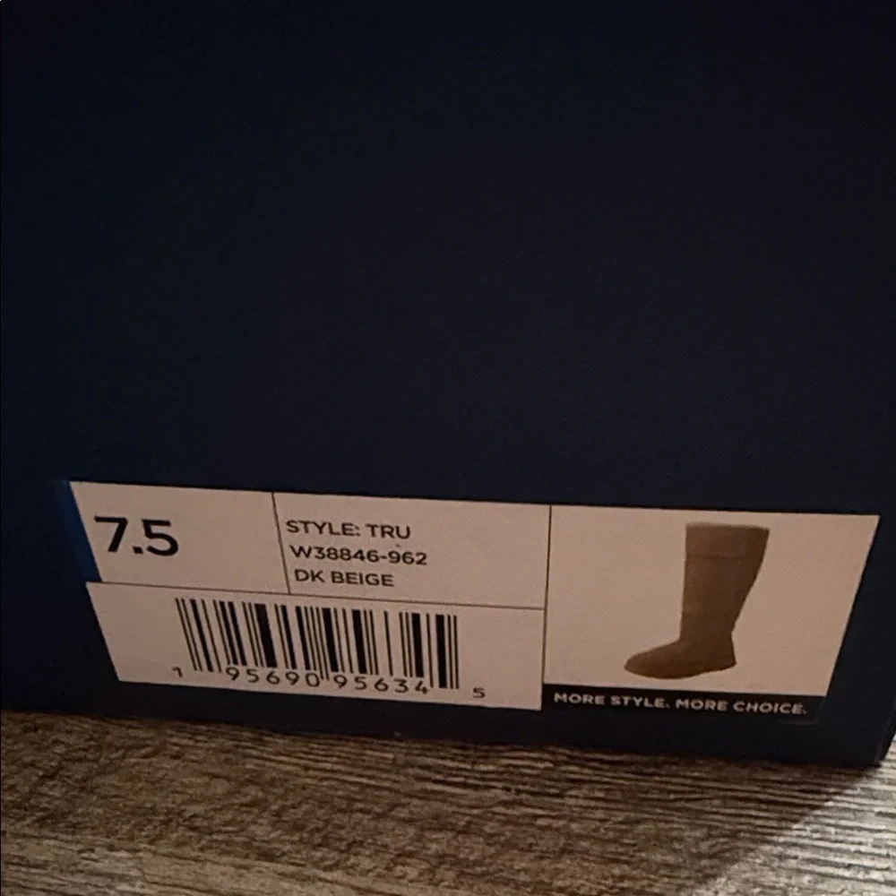 White Mountain Beige Knee-High Boots with Faux Fur